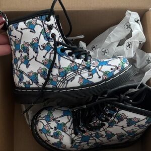 Adventure Time Patterned Doc Martens